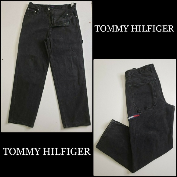 black denim carpenter jeans